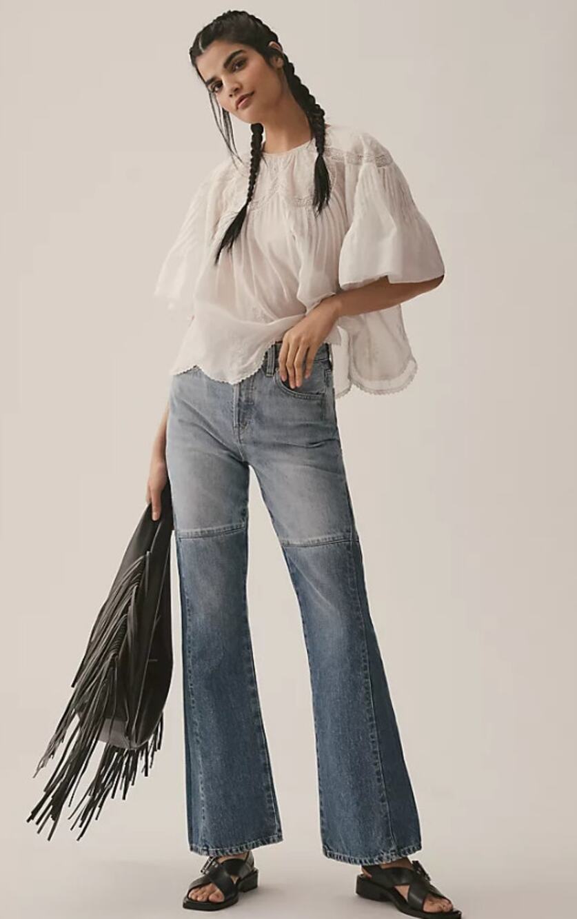 EUC Ética Prairie Reworked High-Rise Modern Bootcut Jeans - 24 waist